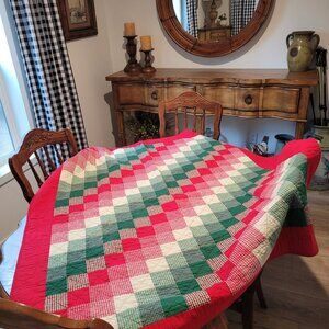 52in x 52in hand stitched quilt